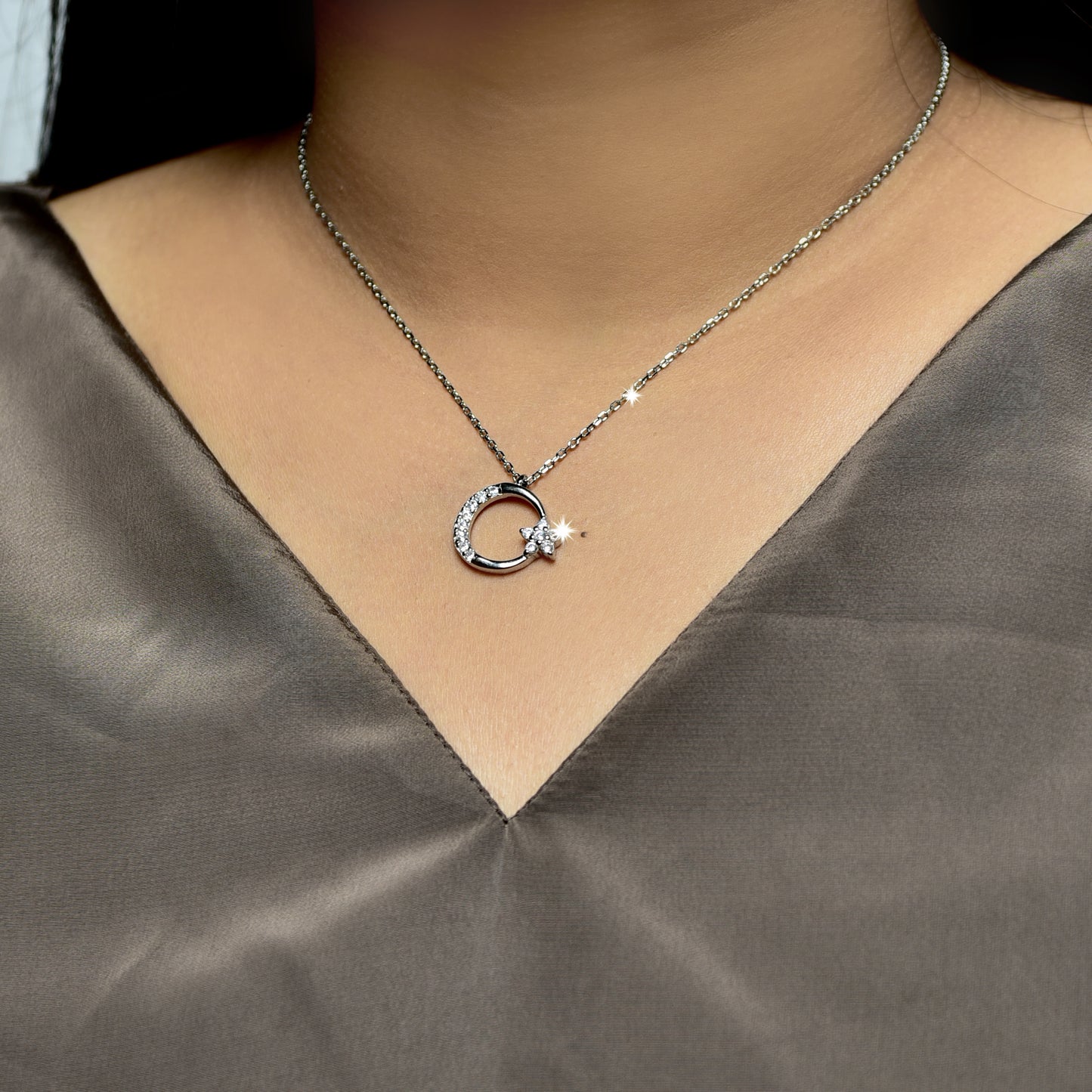 Moon Star(chain with pendant)