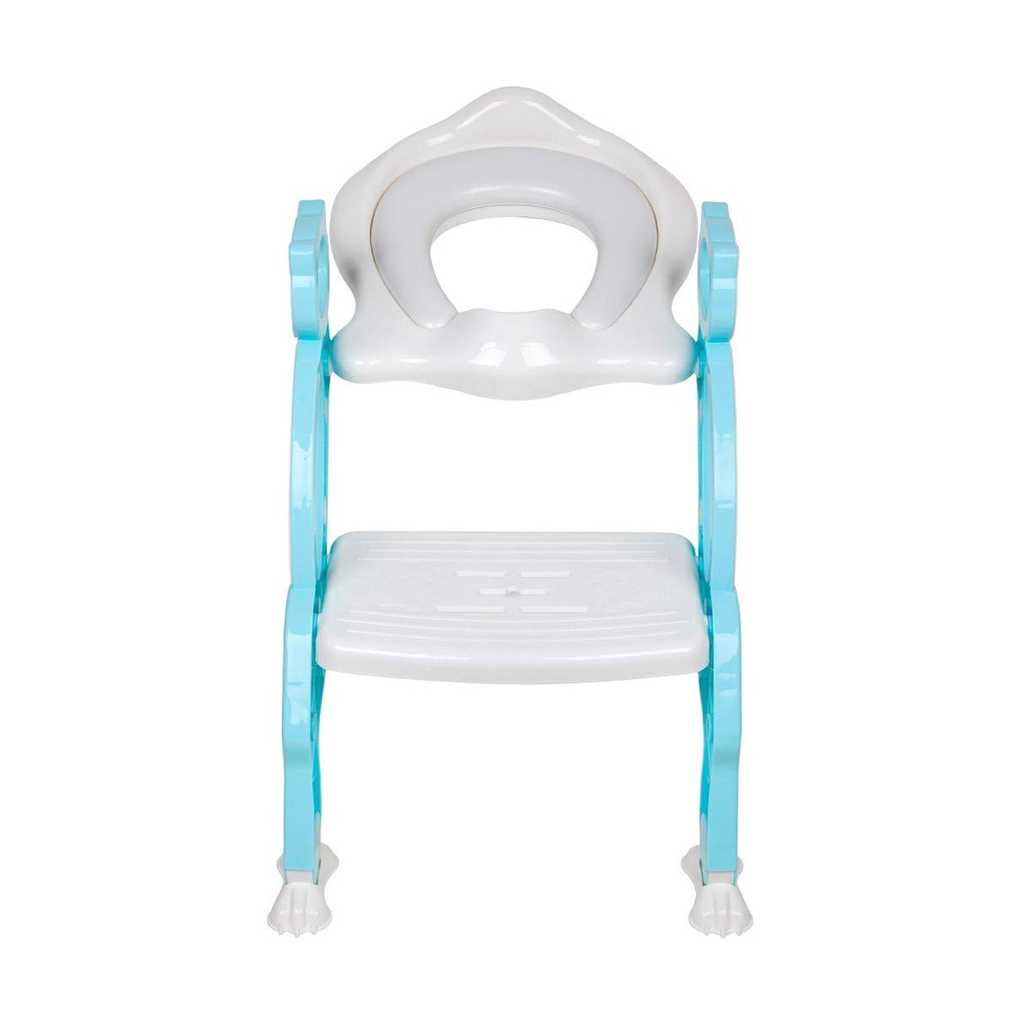 8492 2 In 1 Potty Training Toilet Seat With Step Stool Ladder For Boy And Girl Baby Toddler Kid Childrens Toilet Training Seat Chair With Soft Padded Seat And Sturdy Non-slip Wide Step Make Potty Easier For Your Kids (Multi-color)