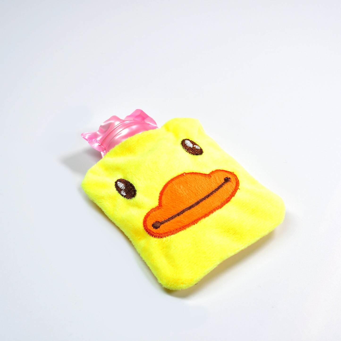 6511 Yellow Duck Small Hot Water Bag With Cover For Pain Relief Neck Shoulder Pain And Hand Feet Warmer Menstrual Cramps.