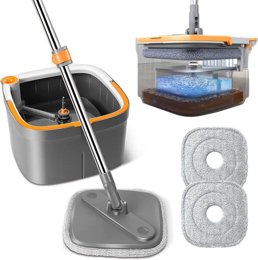 Square Spin Mop Set.