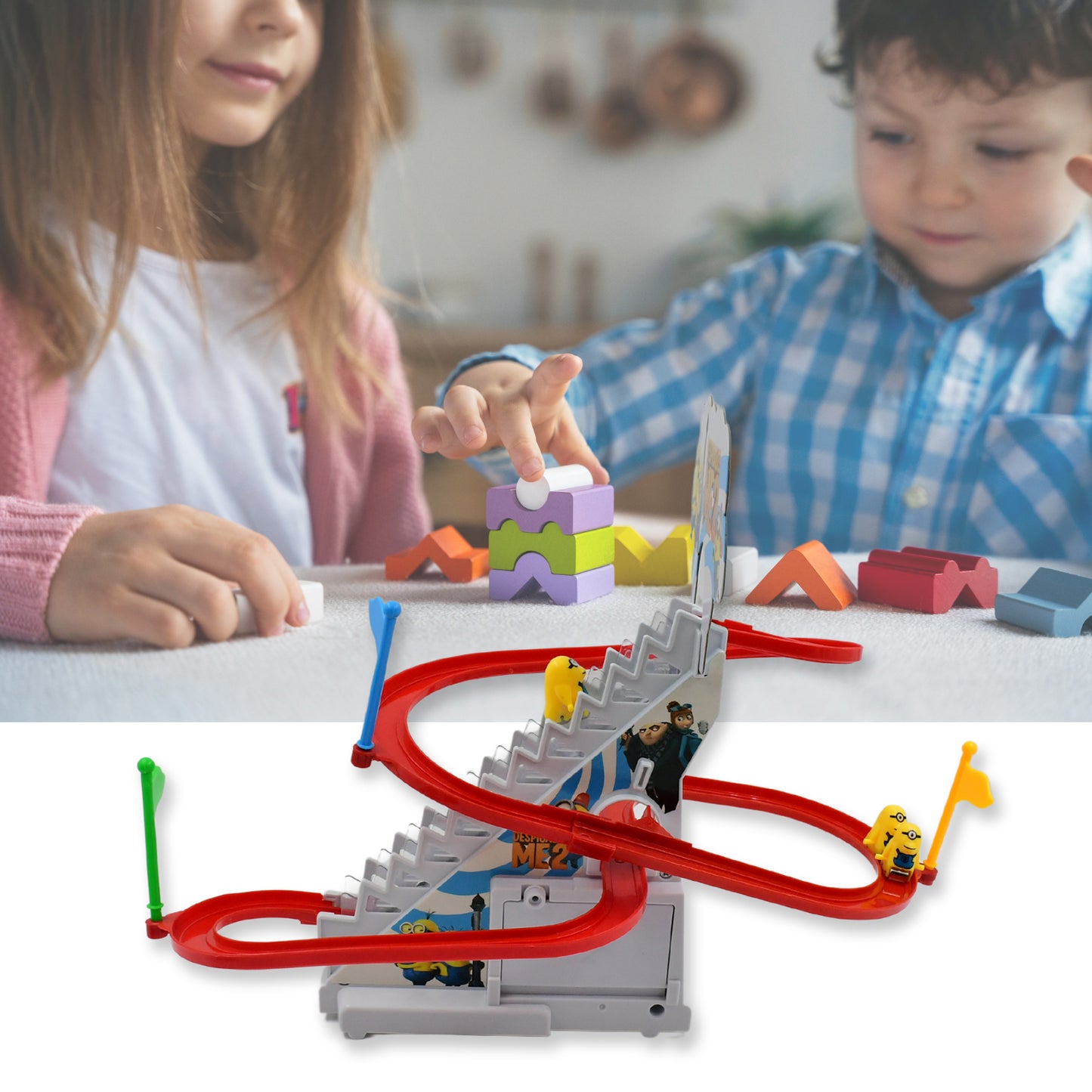 4480  Ducks Climb Stairs Toy Roller Coaster Electric Duck Chasing Race Track Set Fun Duck Stair Climbing Toy With Flashing Lights Music And 3 Ducks Small Ducks Climbing Toys